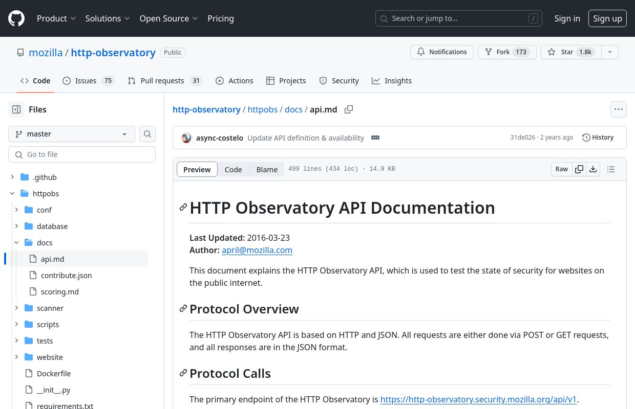 Mozilla http scanner