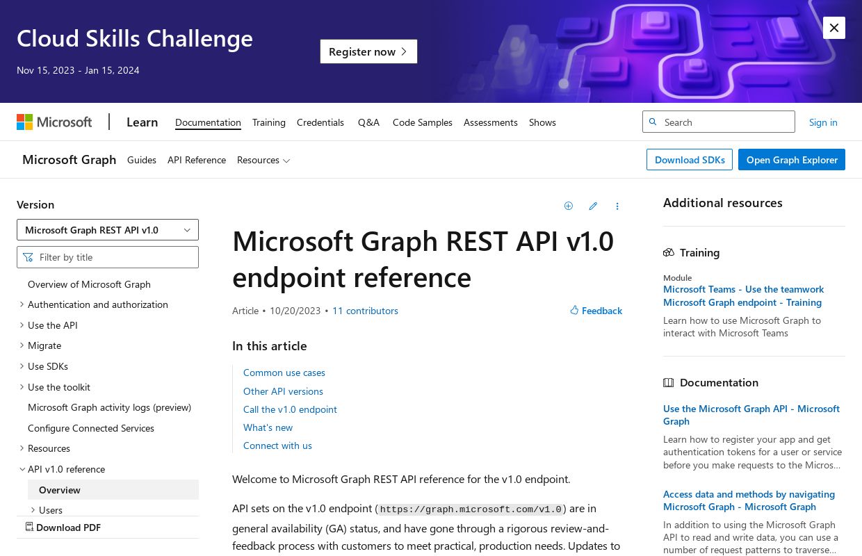 Microsoft Graph
