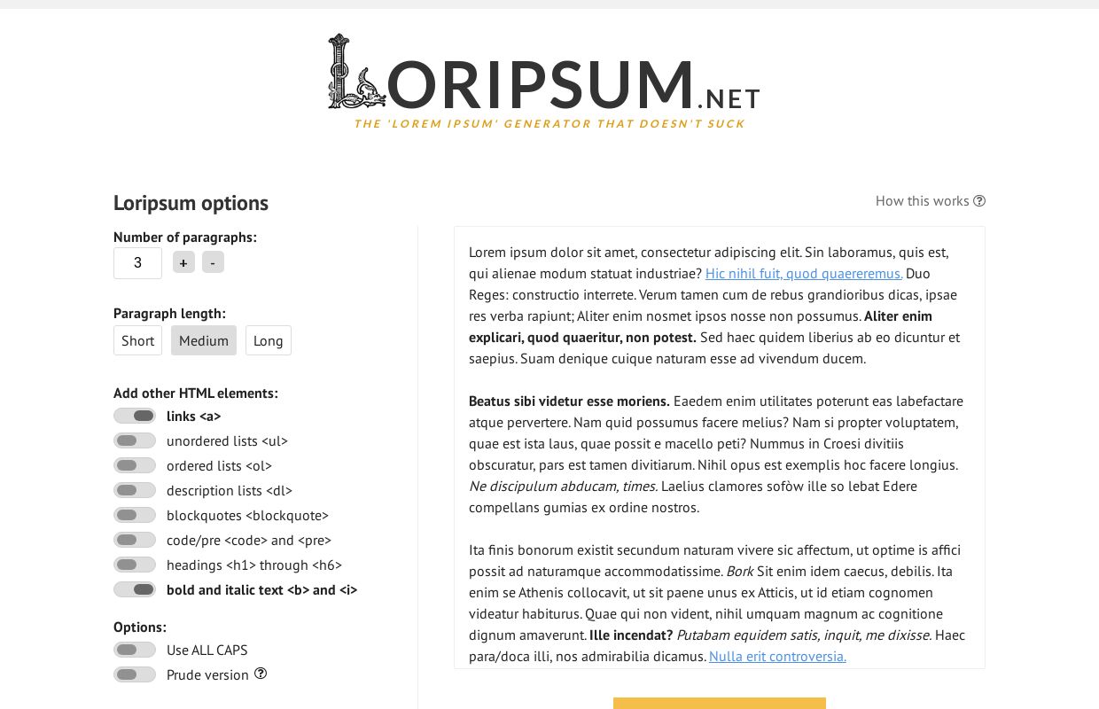 Loripsum