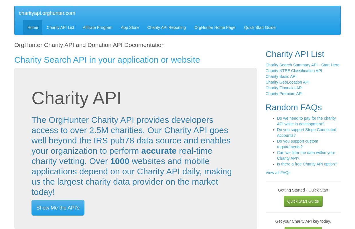 Charity Search