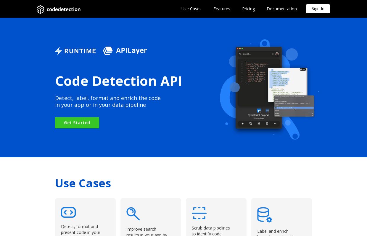 Code Detection API