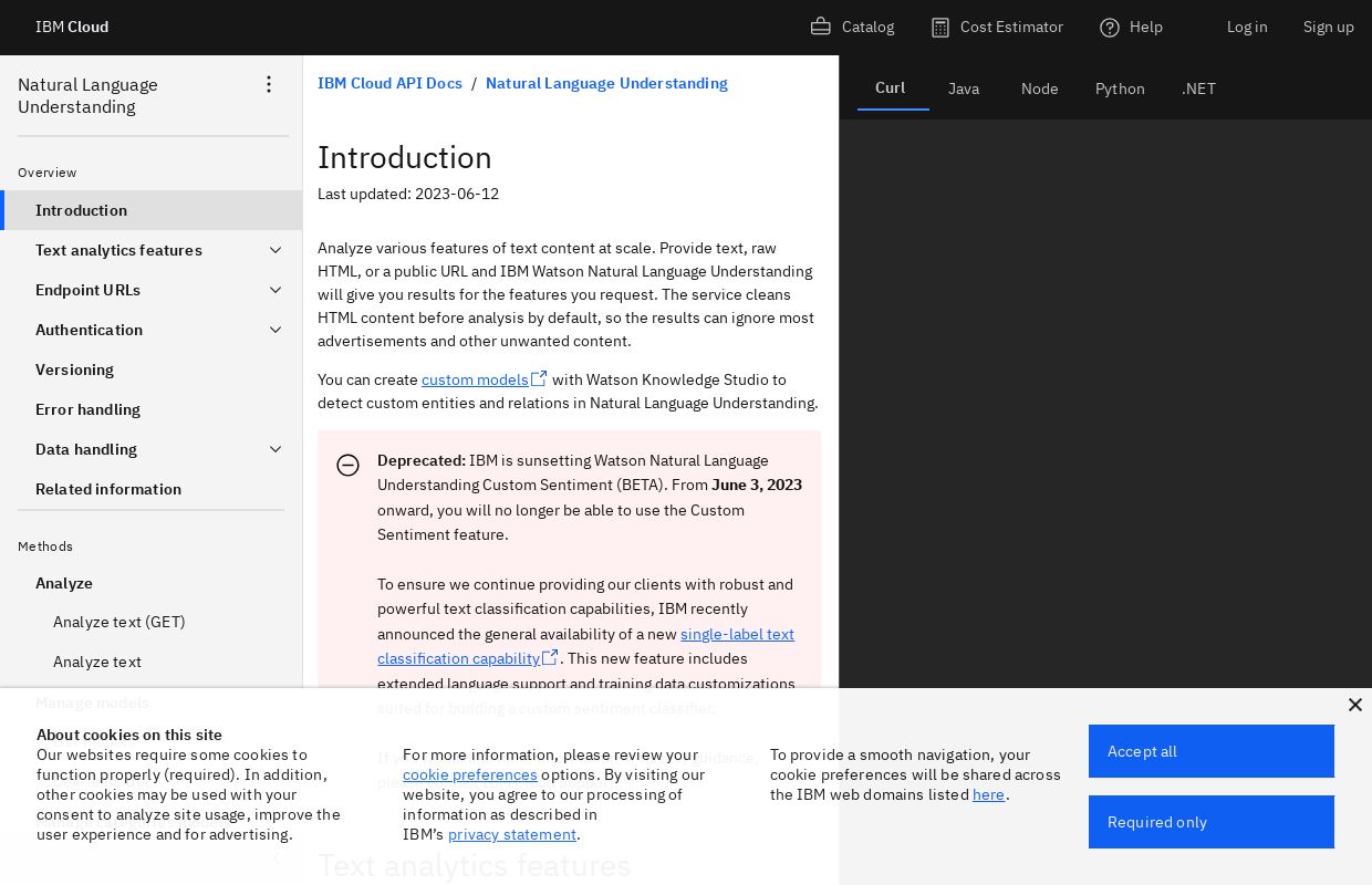 Watson Natural Language Understanding