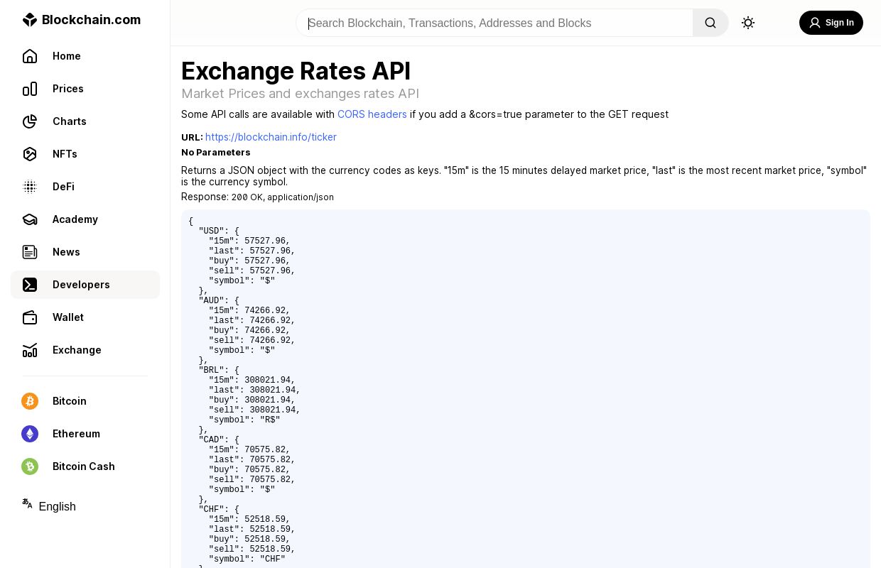 Exchange Rates API