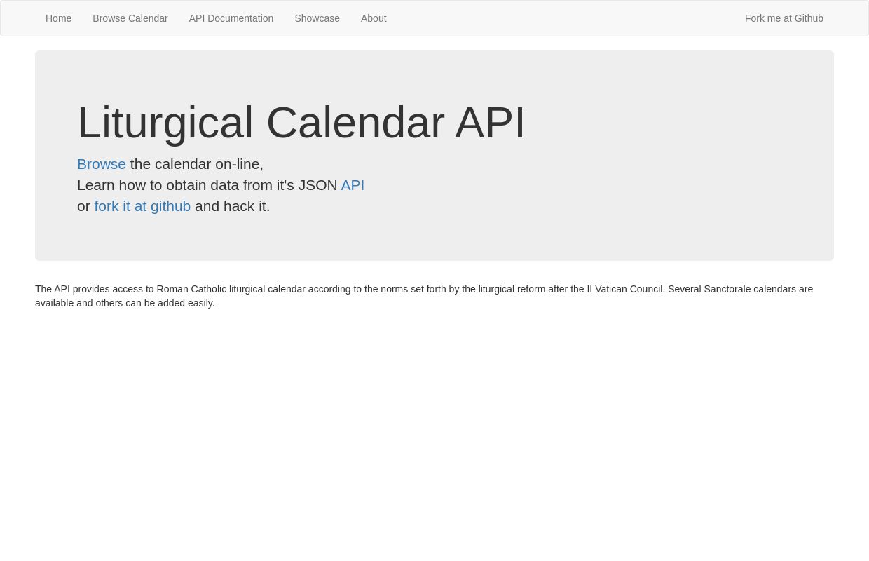 Church Calendar