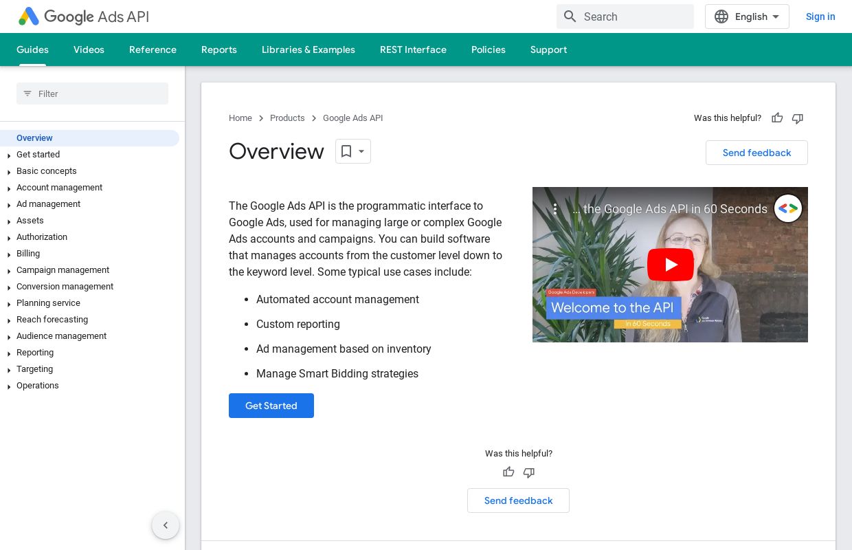 Google AdWords API