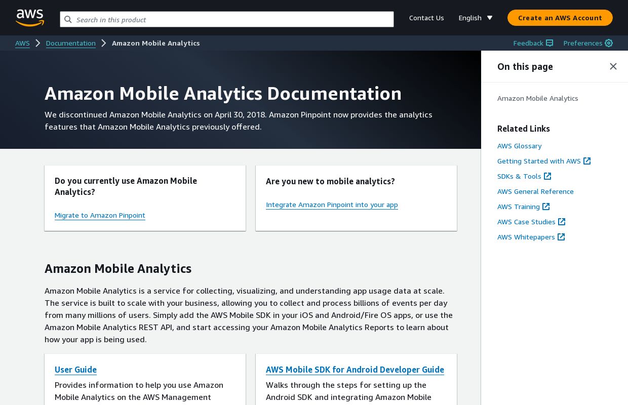 Amazon Mobile Analytics