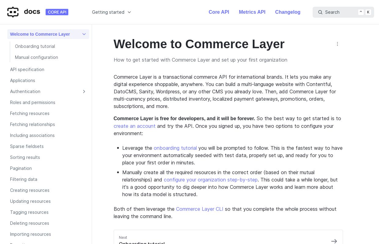 Commerce Layer