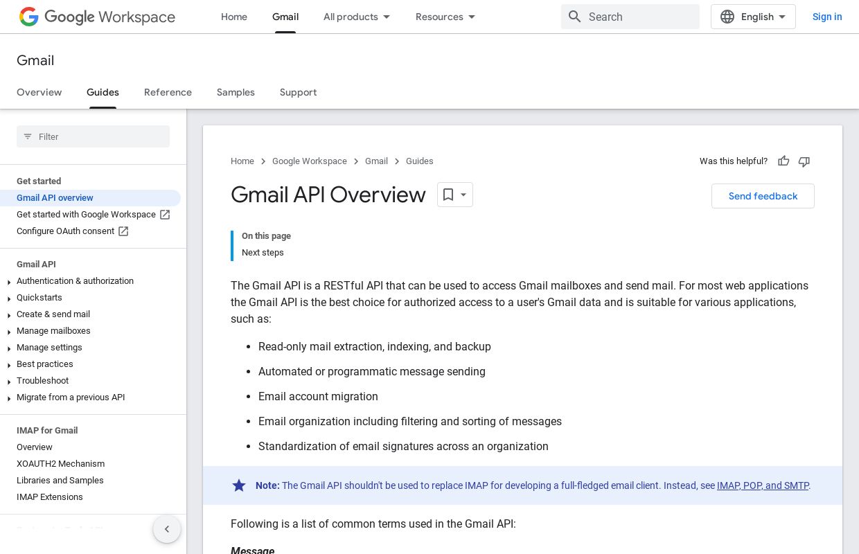 Gmail API