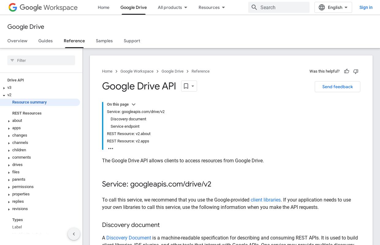 Google Drive API