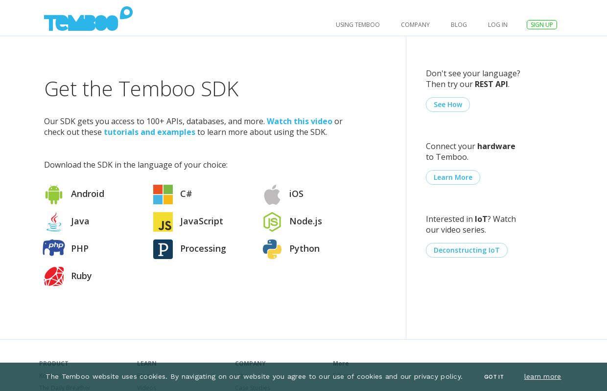 Temboo SDK