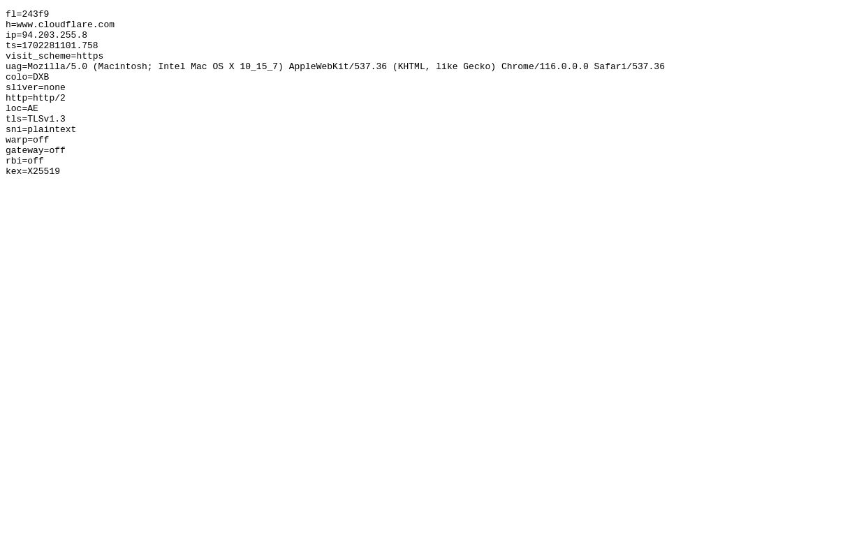 Cloudflare Trace