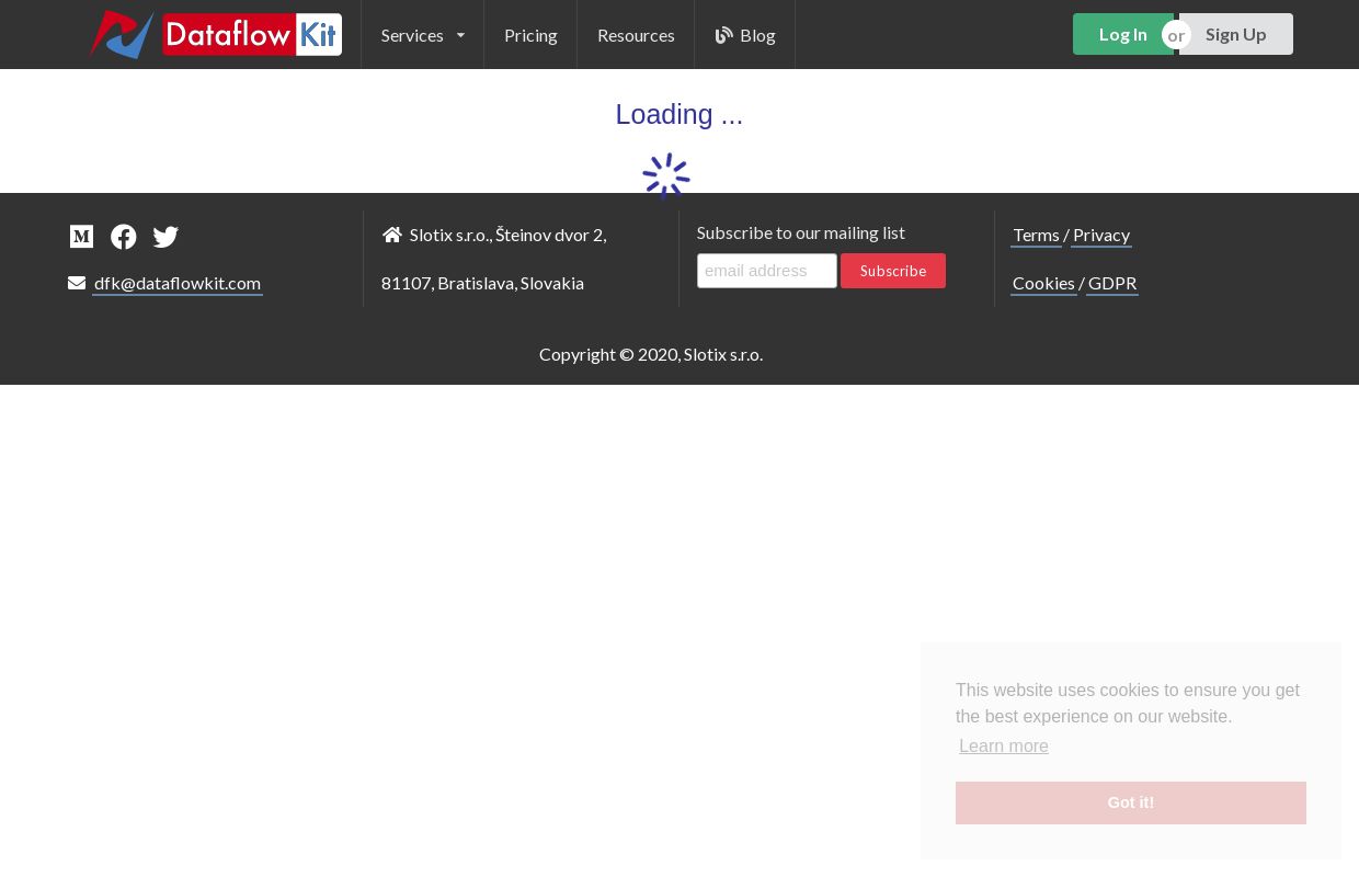 Dataflow Kit