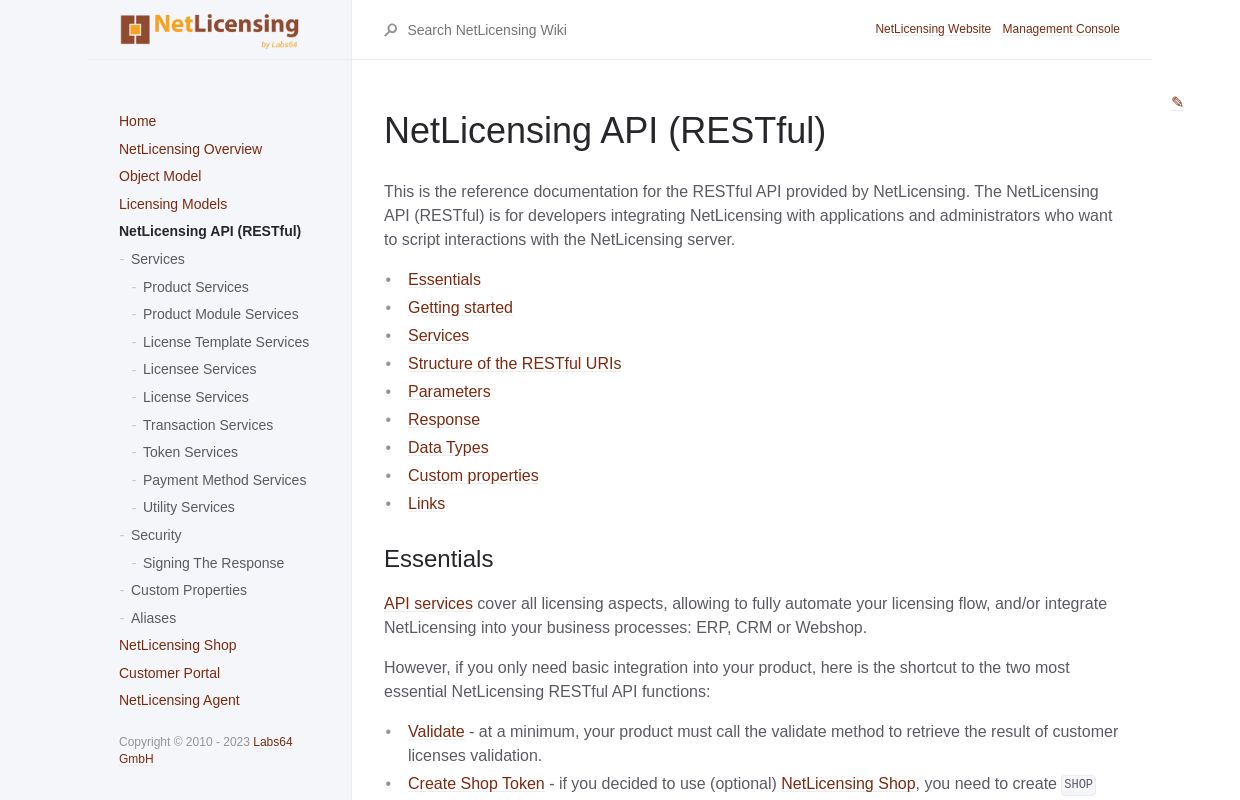 Labs64 NetLicensing