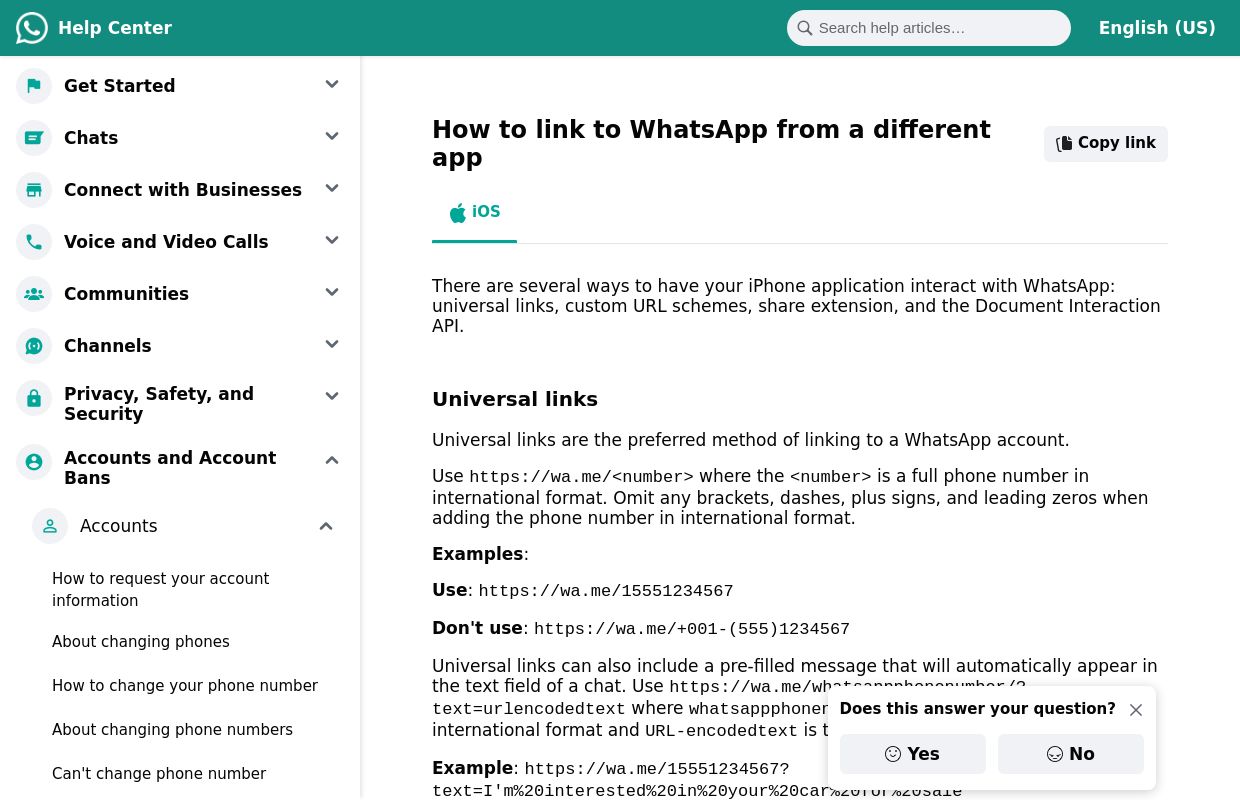 Whatsapp Document Interaction
