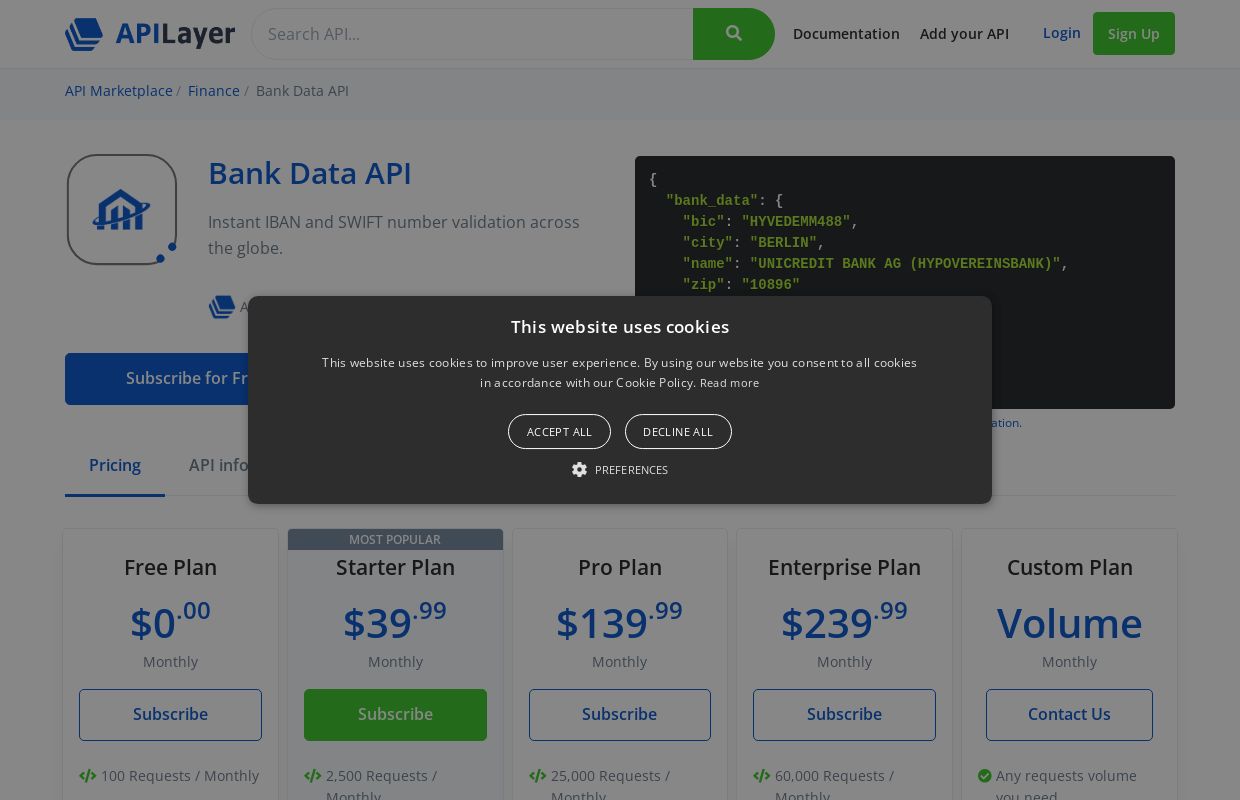 Bank Data API