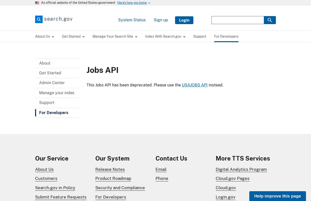 Search.gov Jobs