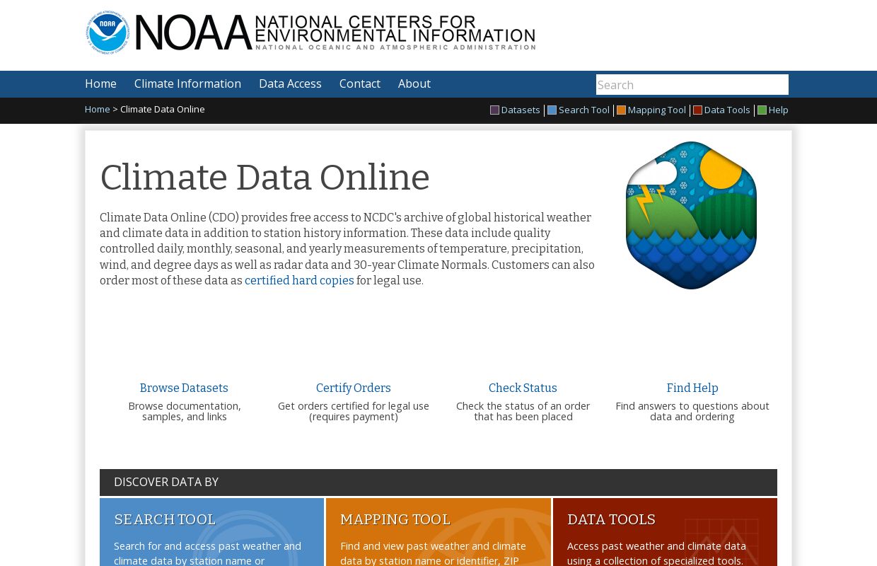 NOAA Climate Data