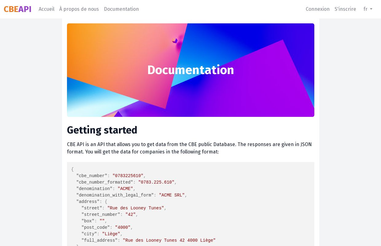 CBE API