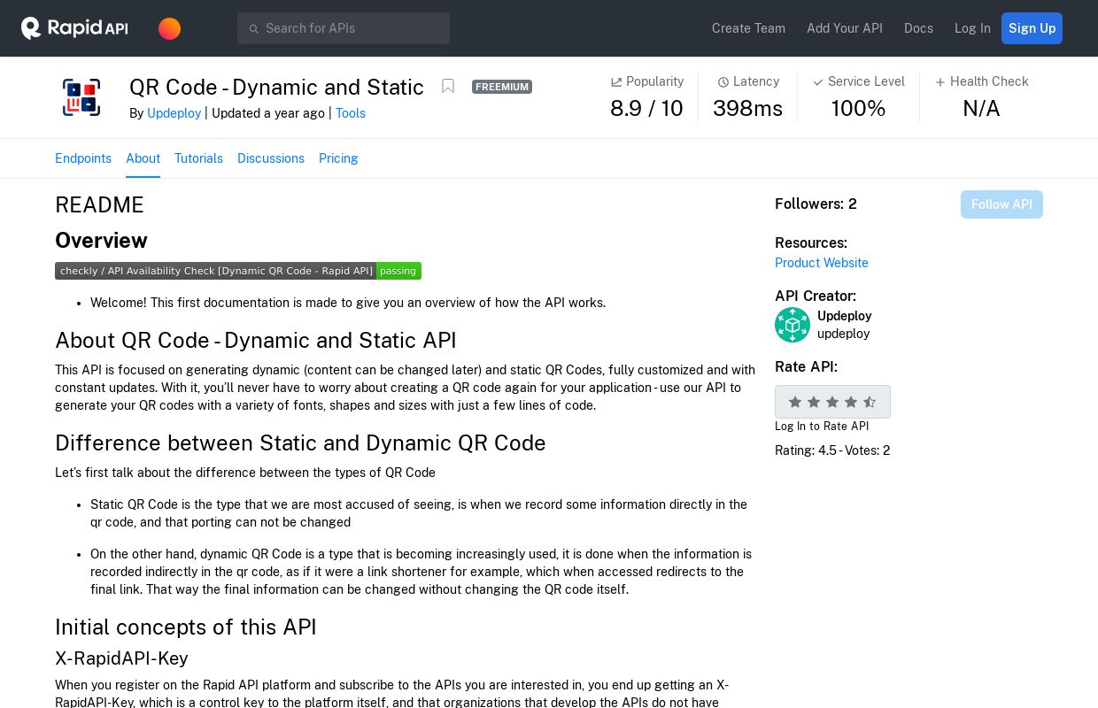 Dynamic QR Code