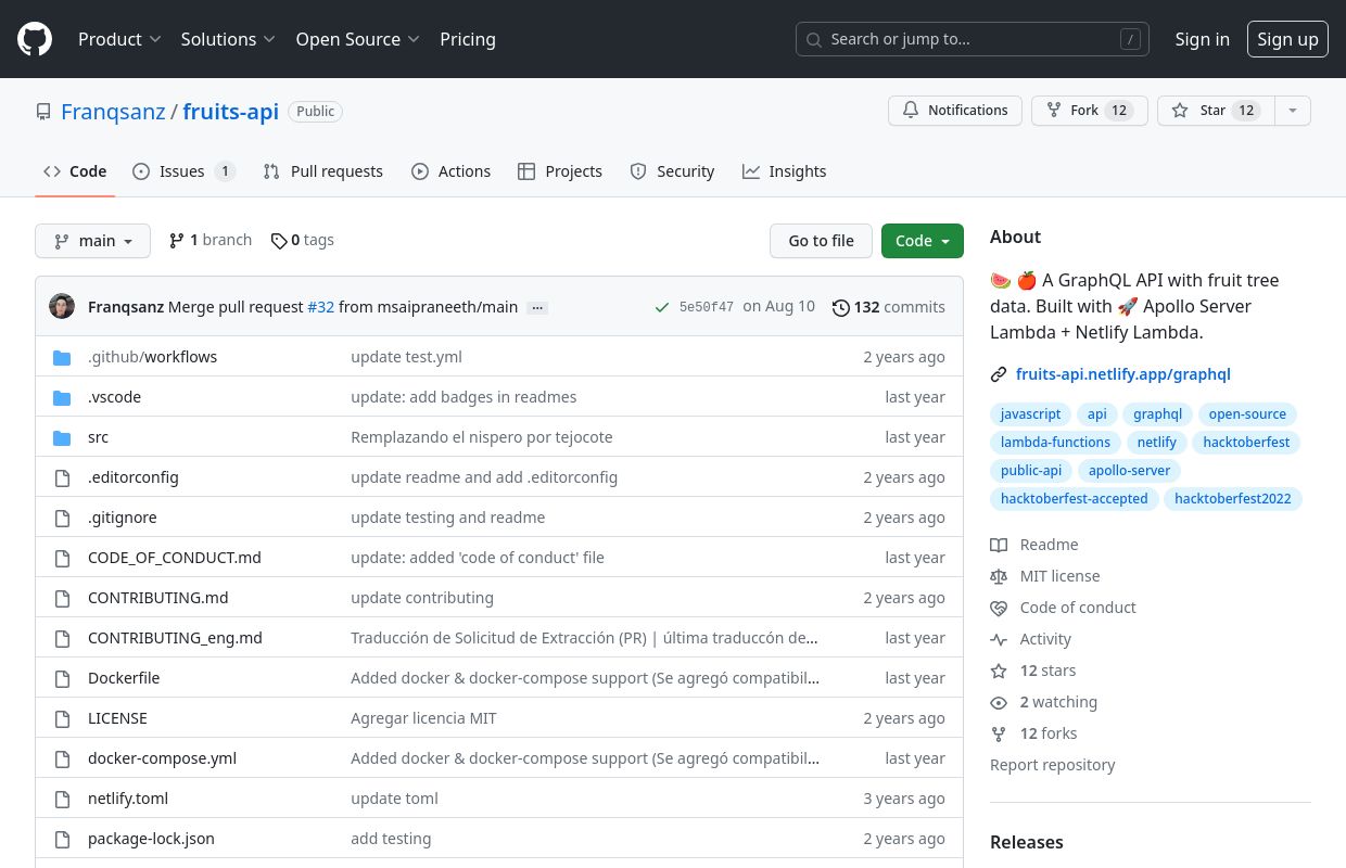Fruits API