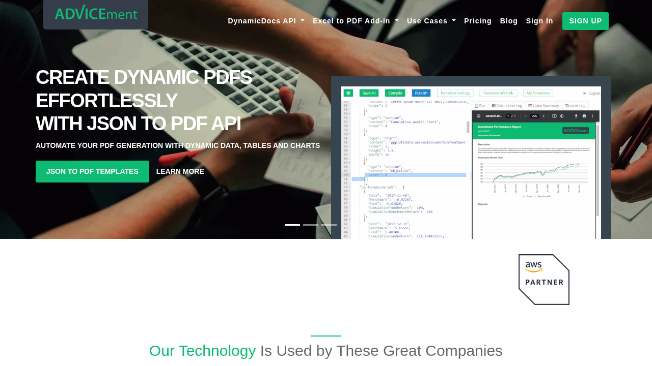 DynamicDocs preview interface