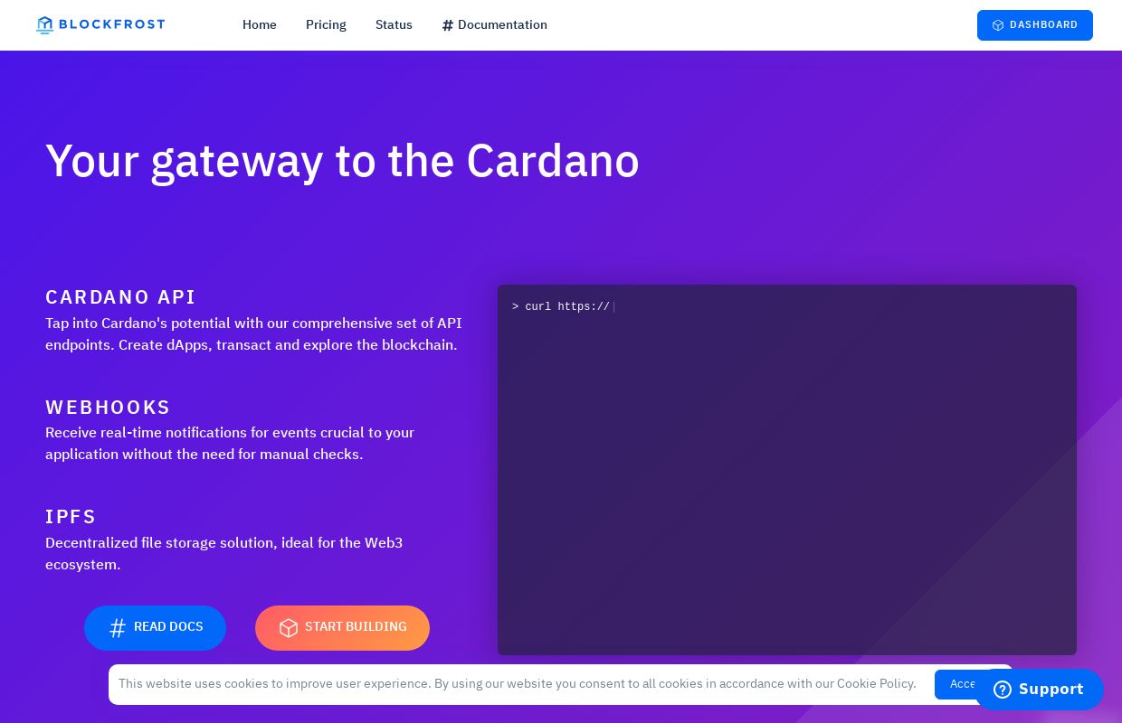 blockfrost Cardano