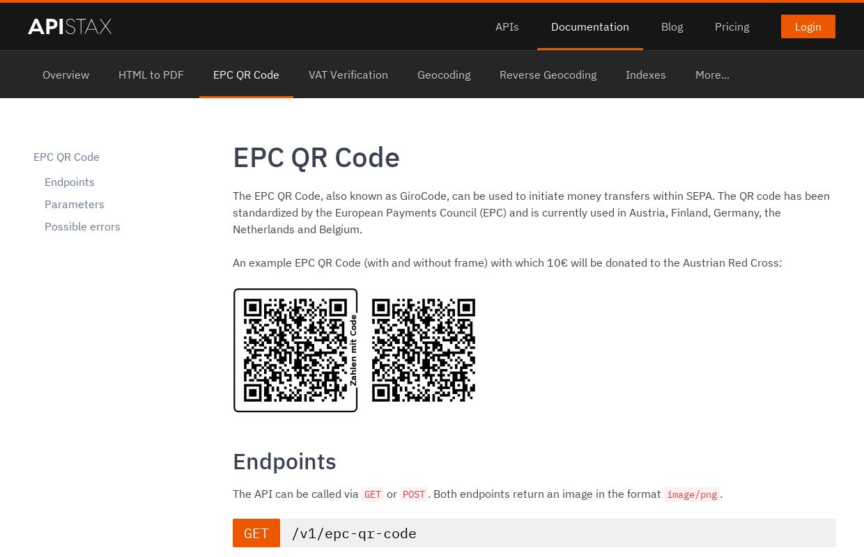 EPC QR Code