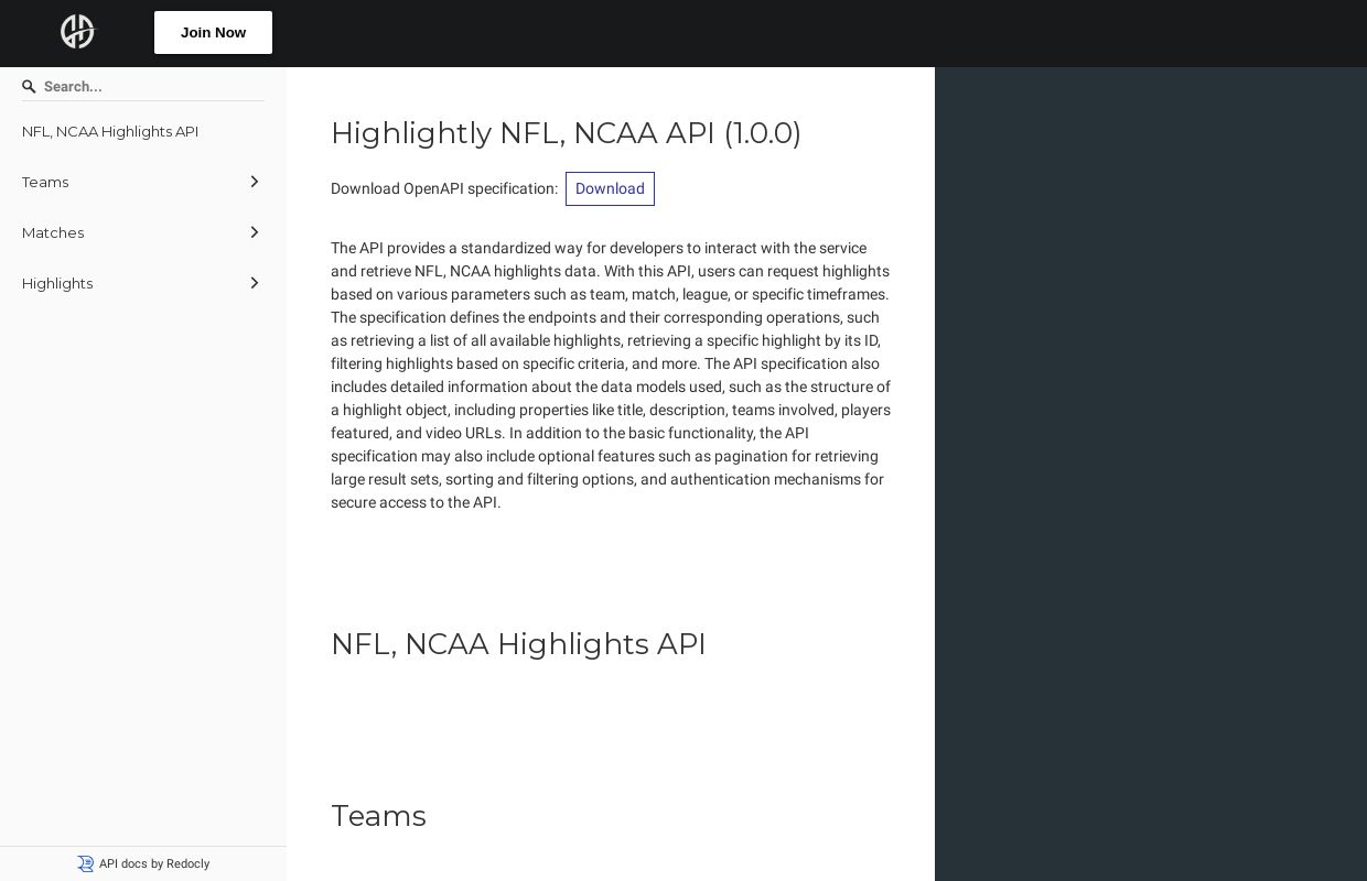NFL & NCAA Highlights API (Highlightly)