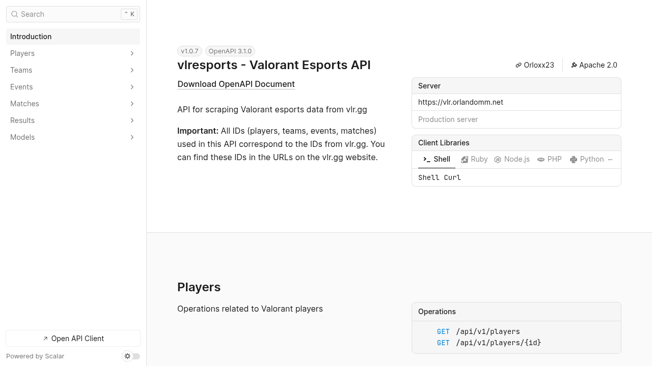 Valorant Esports preview interface