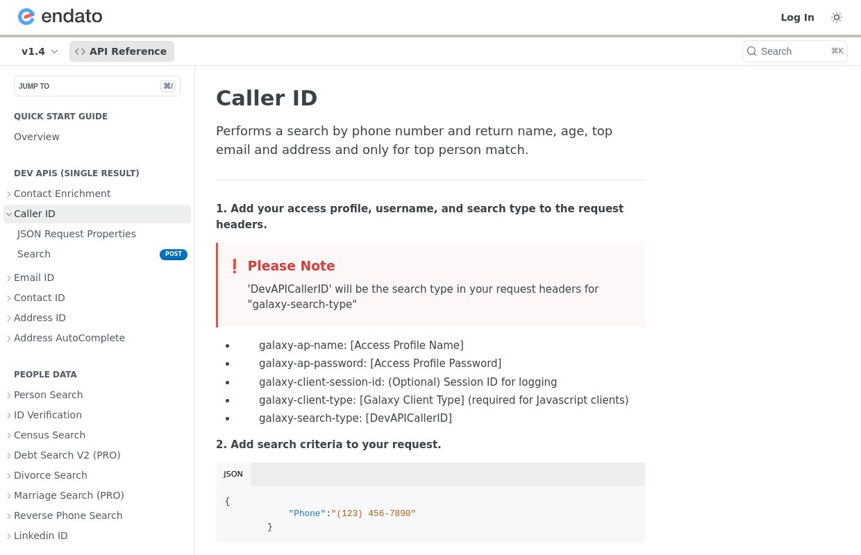 Endato - Caller ID