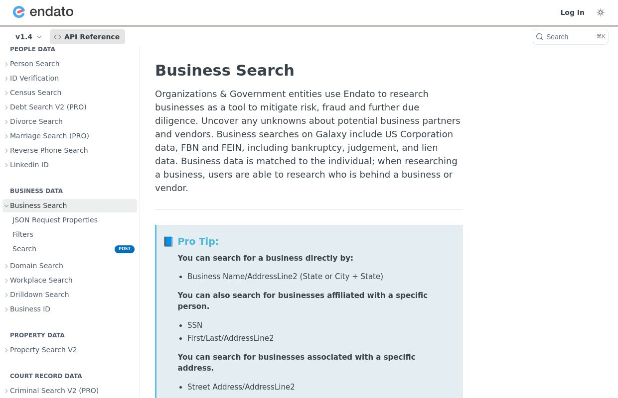 Endato - Business Search