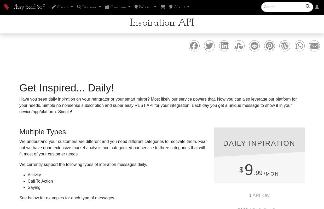 Daily Inspiration API