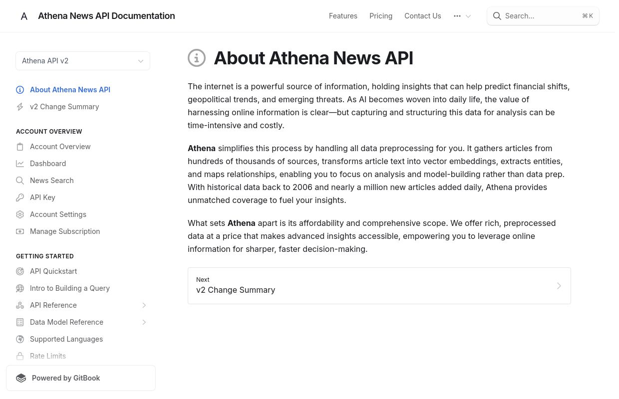 Athena News API