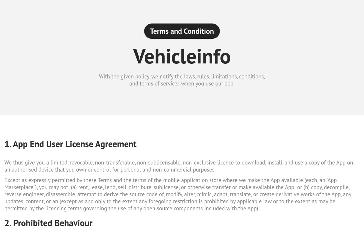 Vehicle RC API