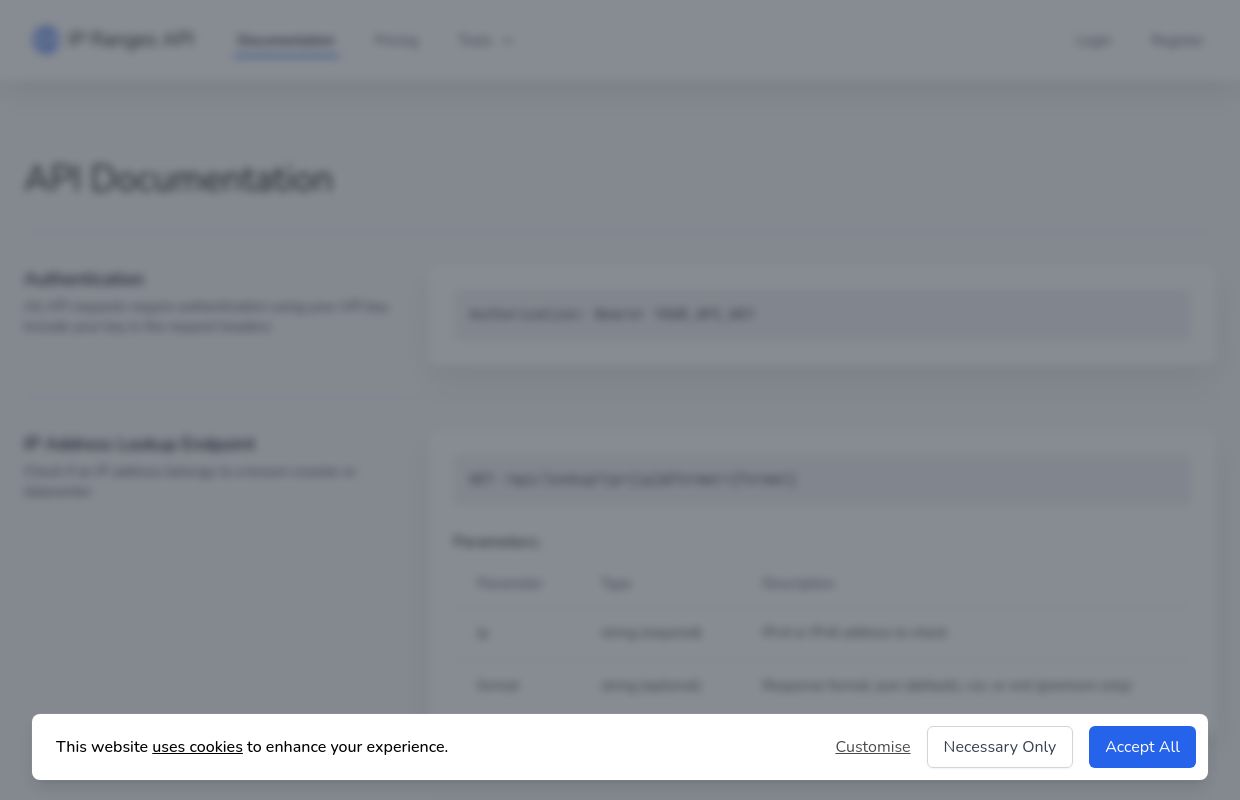 IP Ranges API