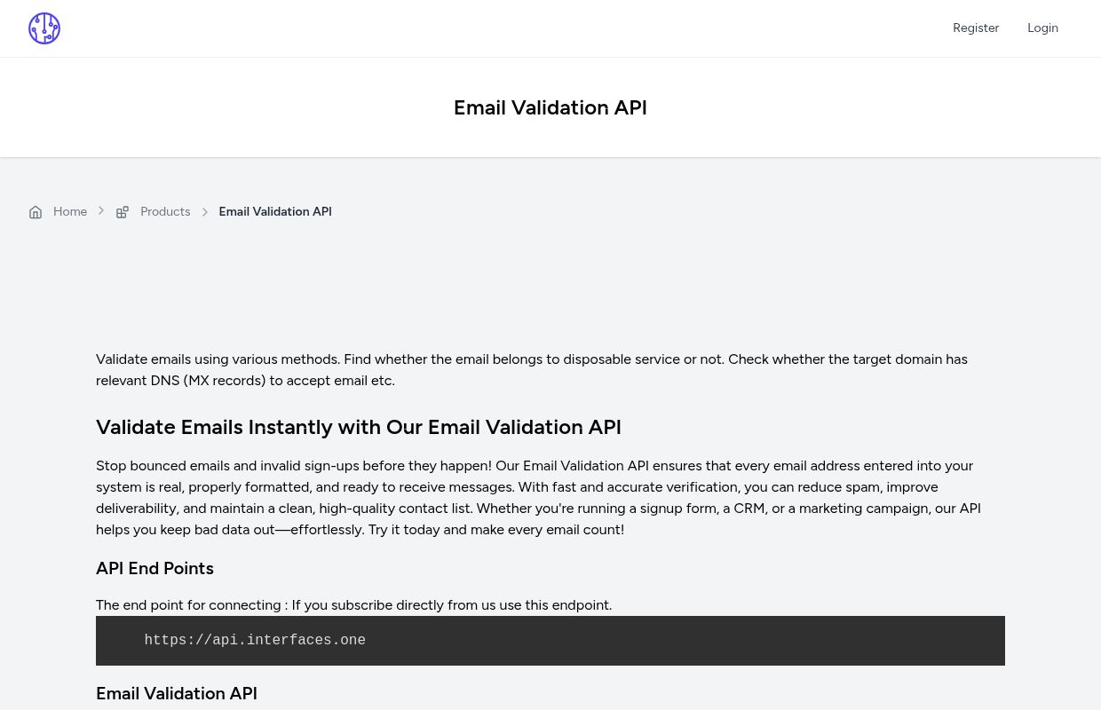 Email Validation API