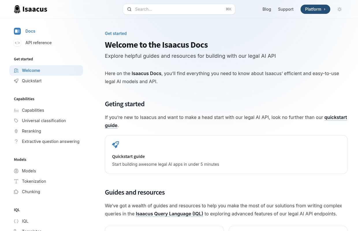 Isaacus API