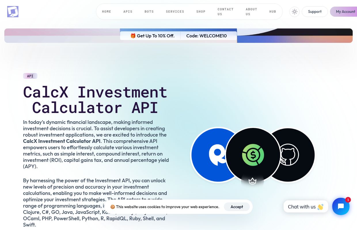 CalcX - Investment API