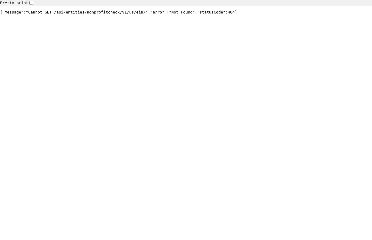 Nonprofit Check Plus API by Pactman