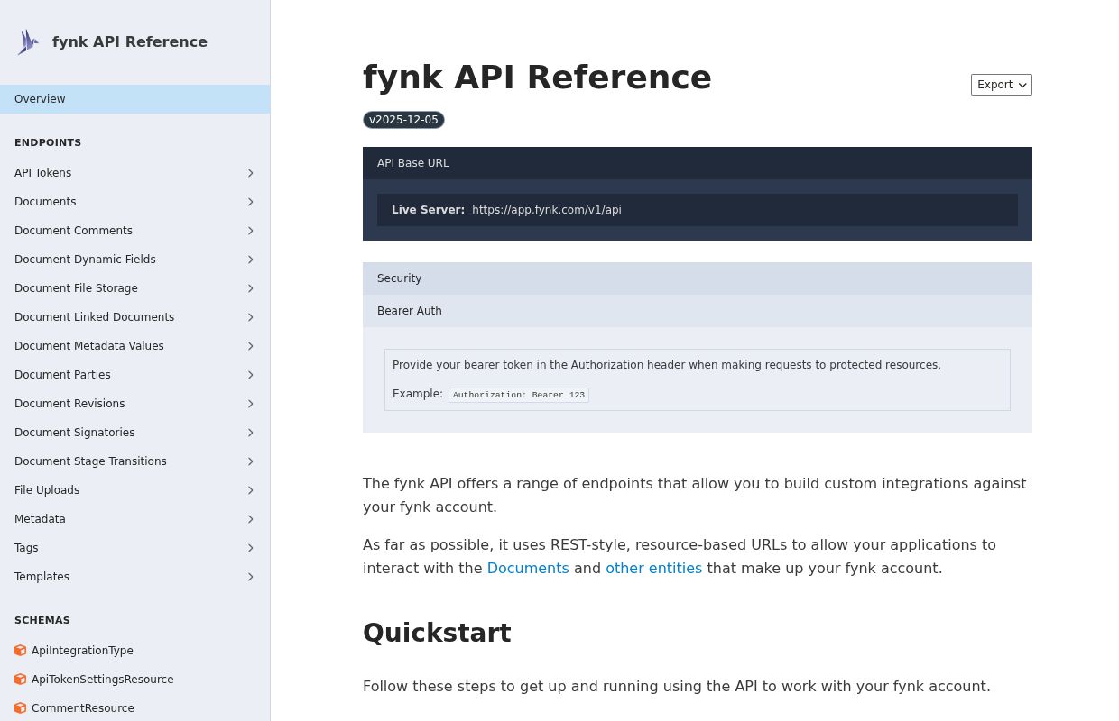 fynk API