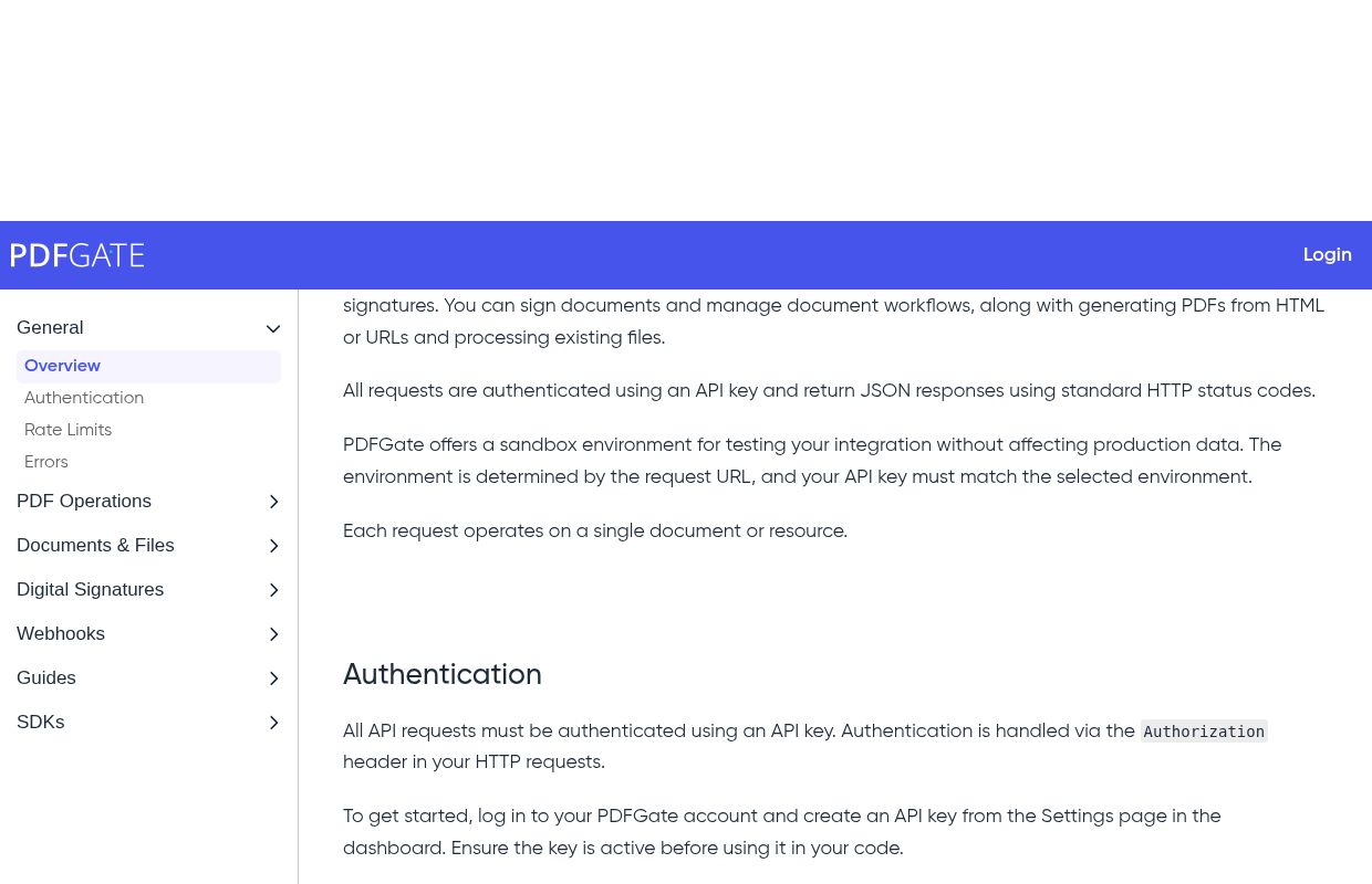 PDFGate preview interface