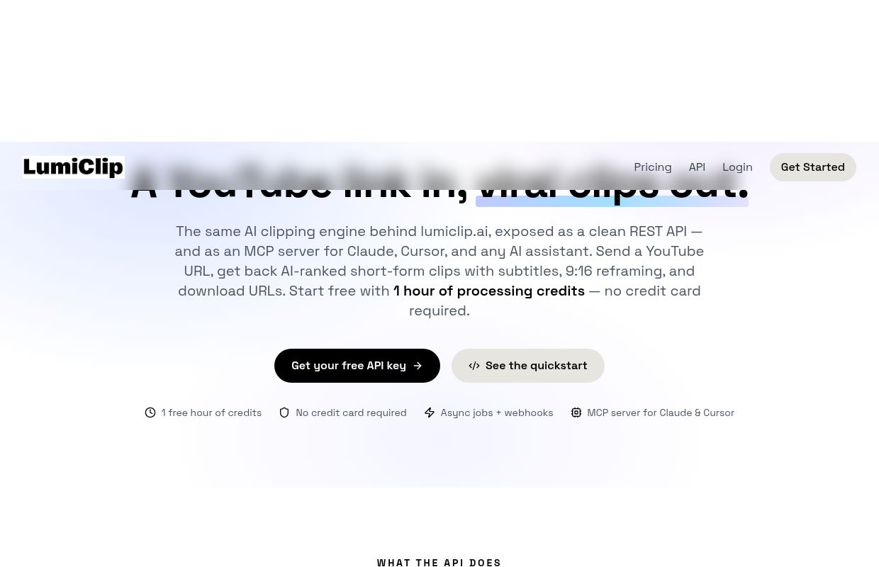 LumiClip preview interface