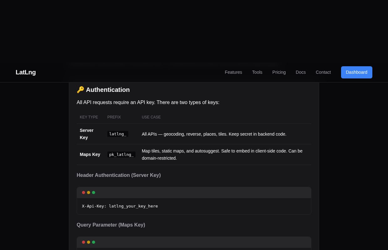 LatLng preview interface