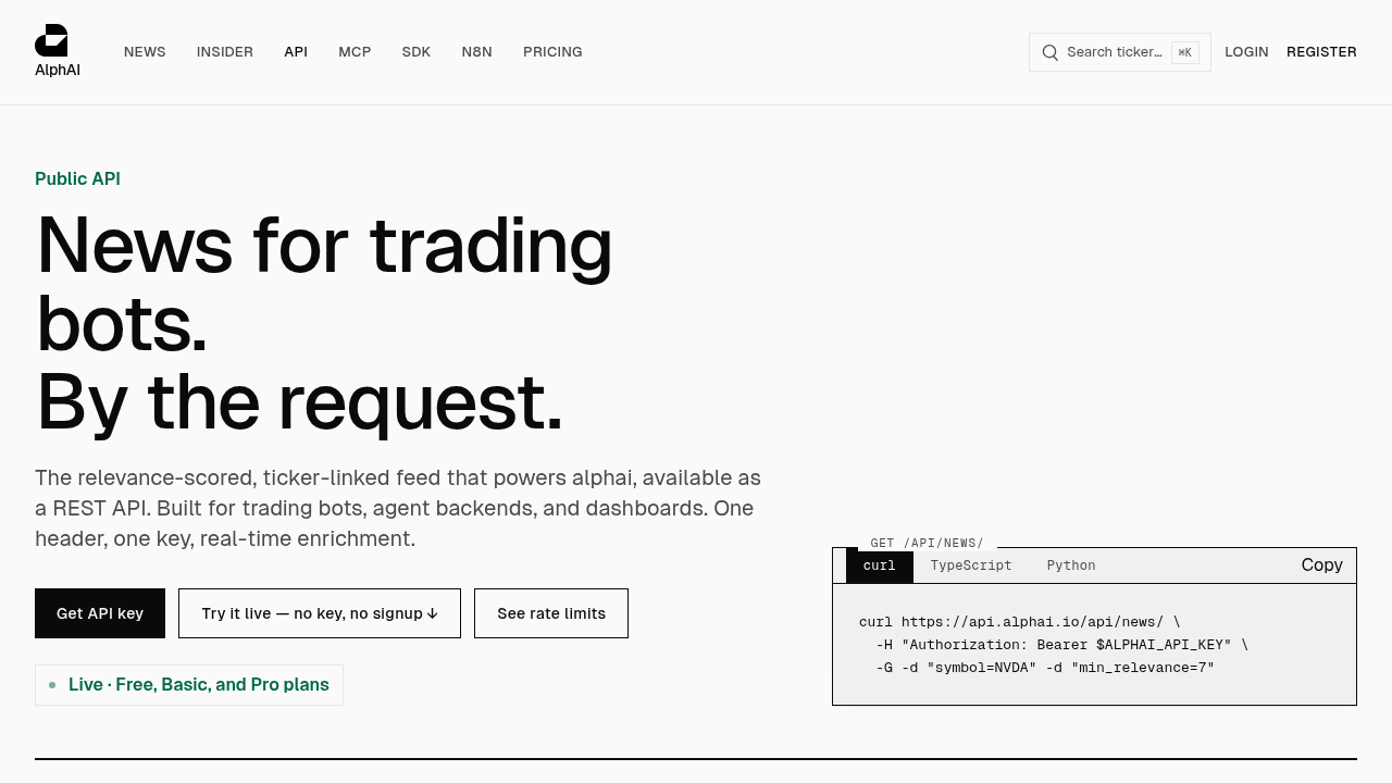 AlphaAI preview interface