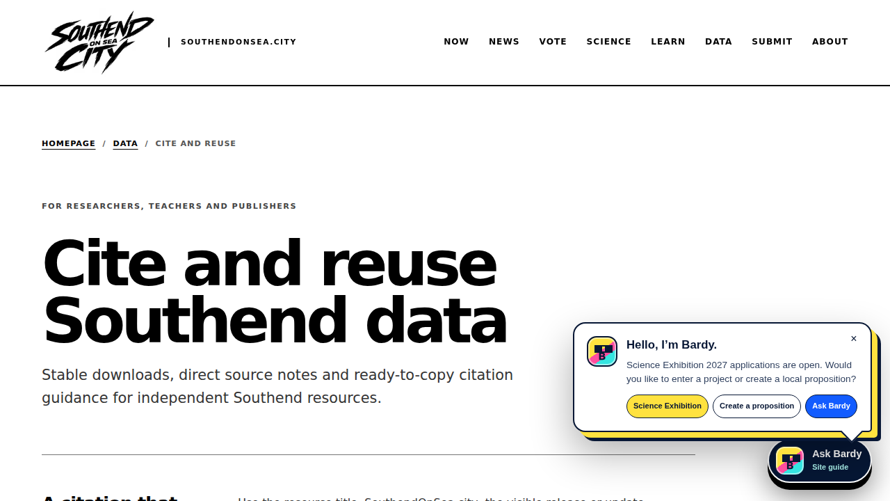 Southend Now preview interface