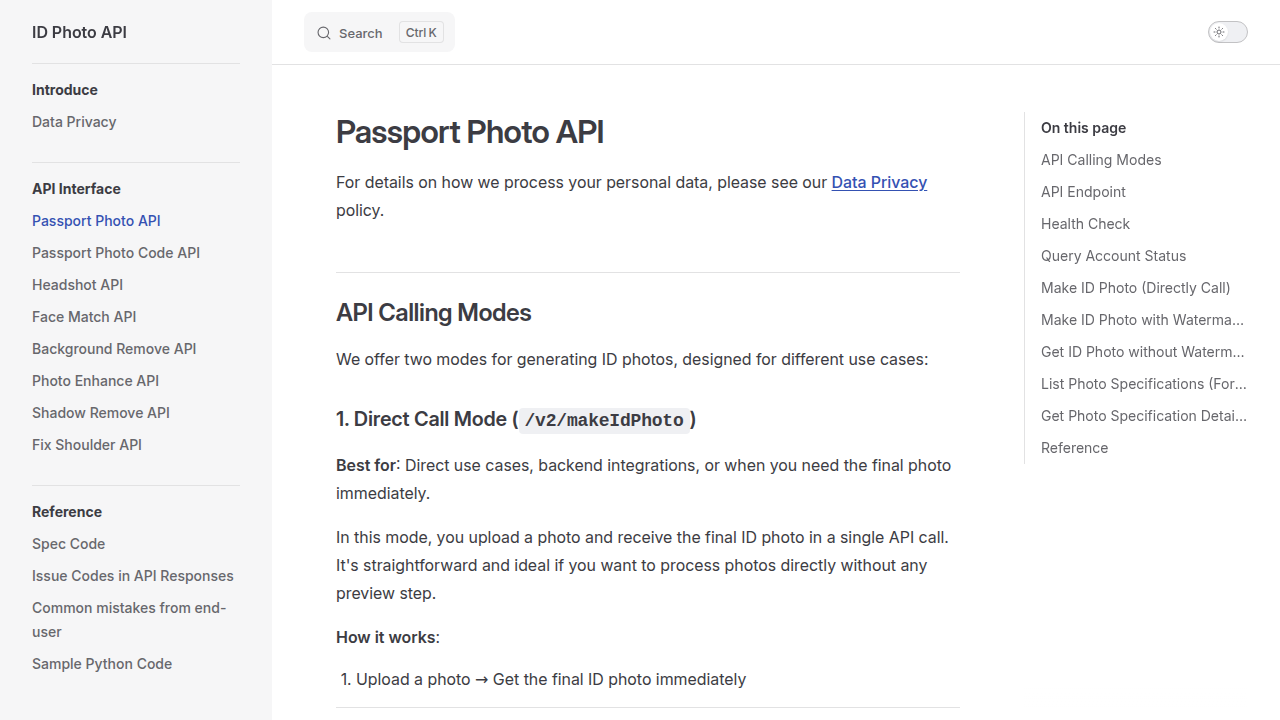IDPhoto.ai preview interface