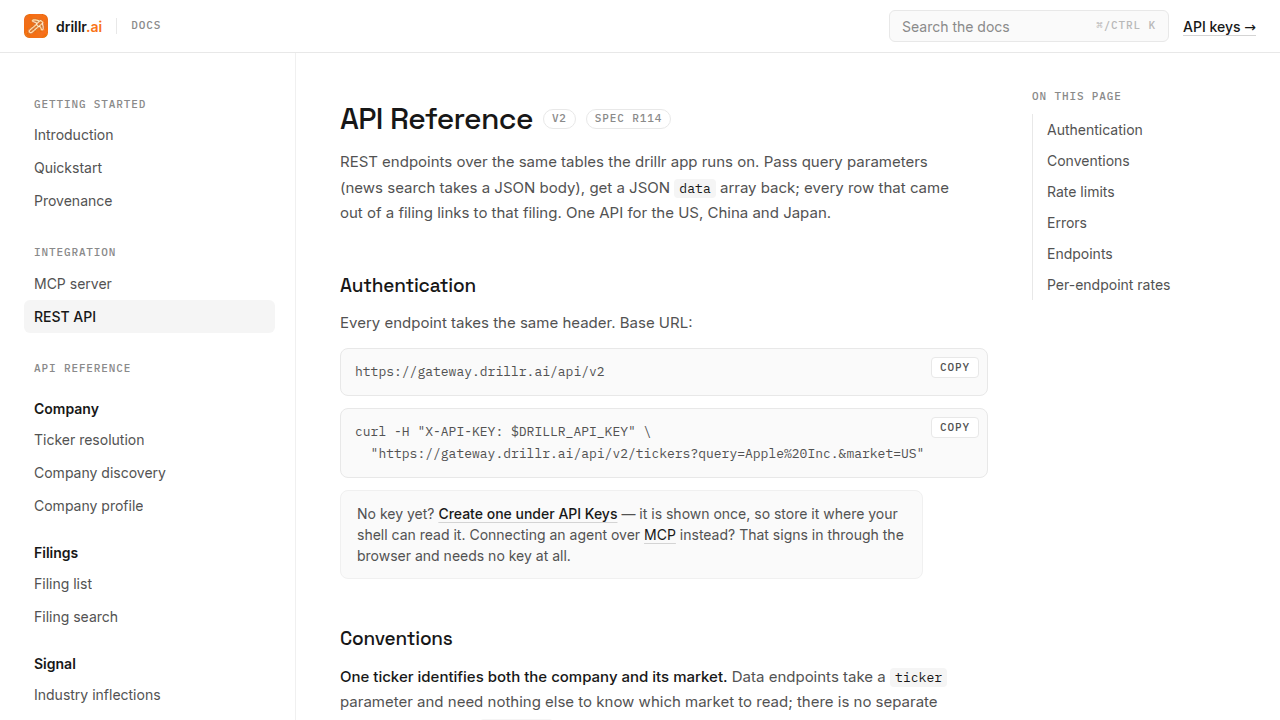 Drillr preview interface