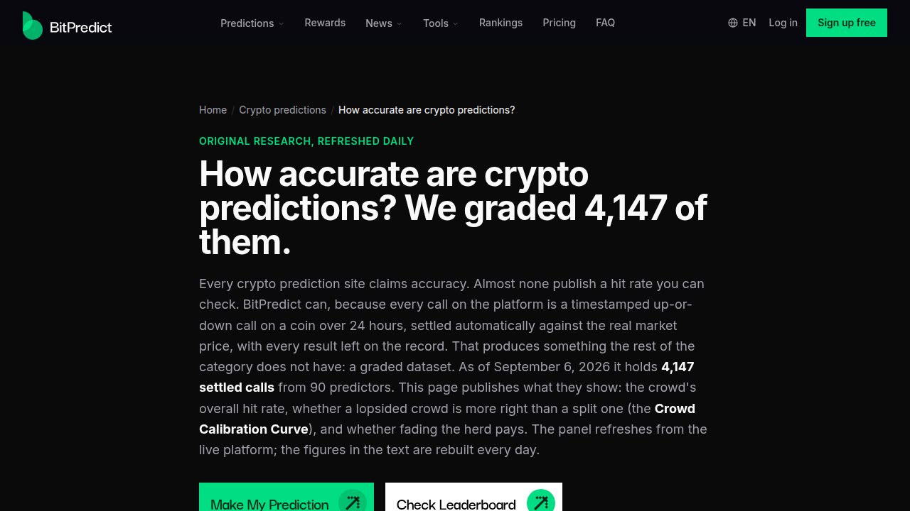BitPredict preview interface