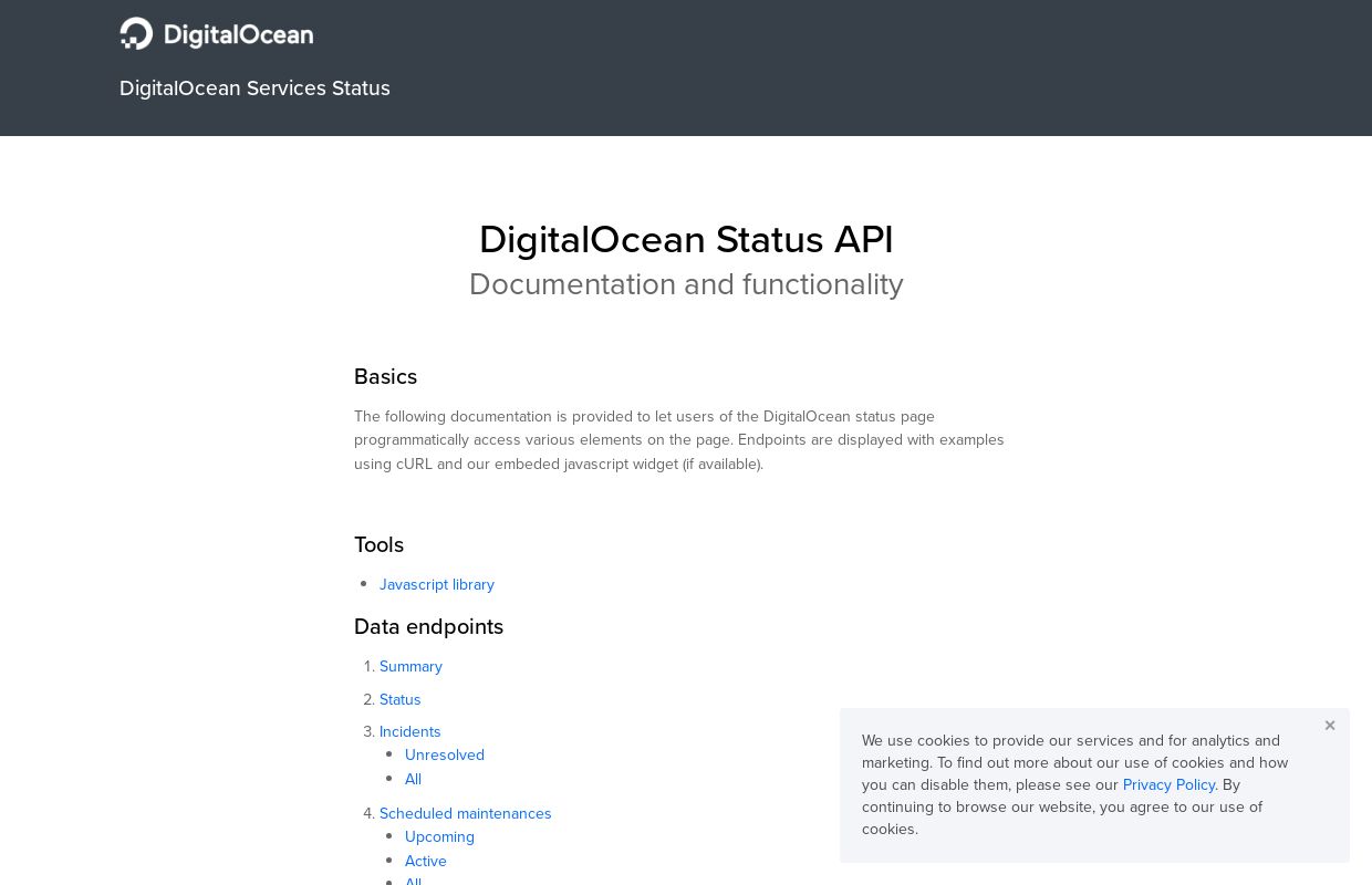 DigitalOcean Status
