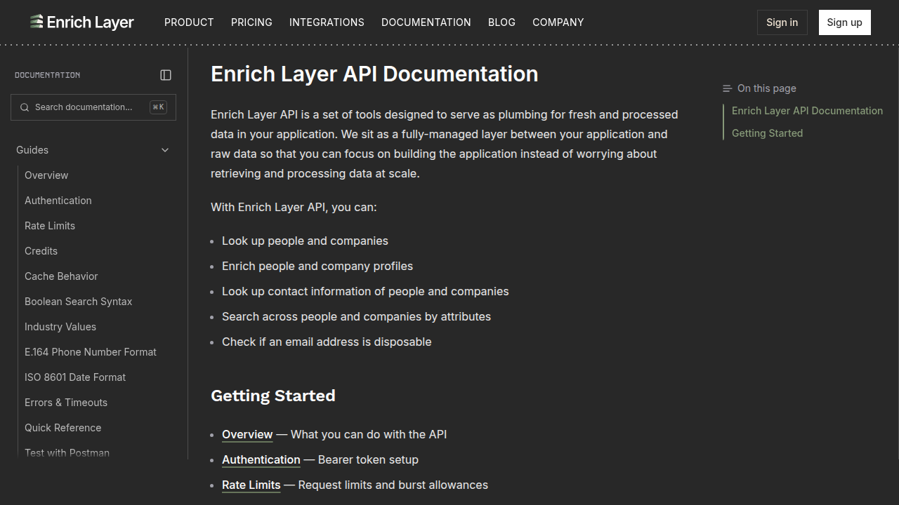 Enrich Layer preview interface
